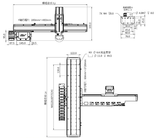 DAAT直交機器人 T2組合方式 DAAT直交機器人 T2組合方式
