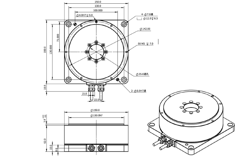 EDDR150-H65-MI 外轉(zhuǎn)子力矩電機(jī) EDDR150-H65-MI 外轉(zhuǎn)子力矩電機(jī)