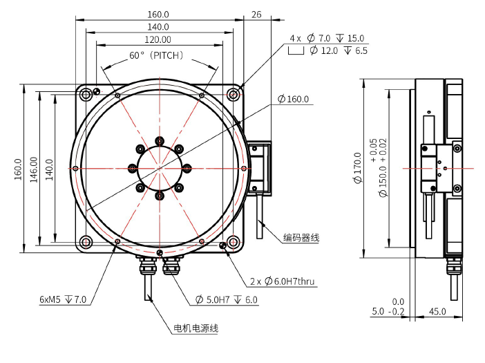 EDDR170-H50-015-CA010-0.5 角度轉(zhuǎn)臺(tái) EDDR170-H50-015-CA010-0.5 角度轉(zhuǎn)臺(tái)