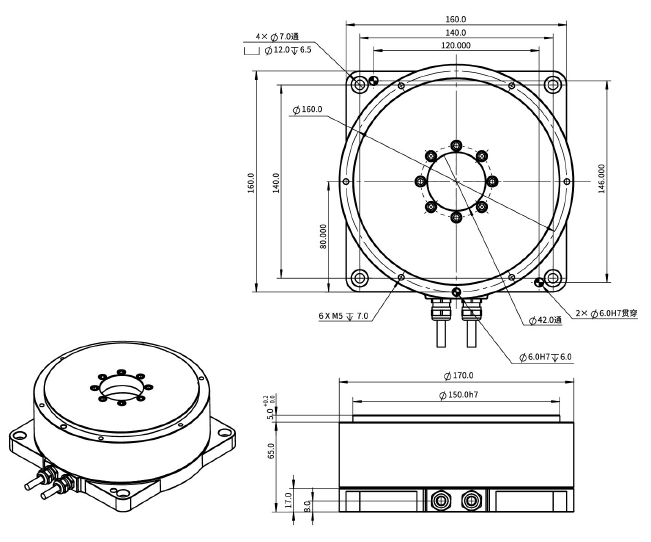 EDDR170-H70-MI外轉(zhuǎn)子力矩電機(jī) EDDR170-H70-MI外轉(zhuǎn)子力矩電機(jī)