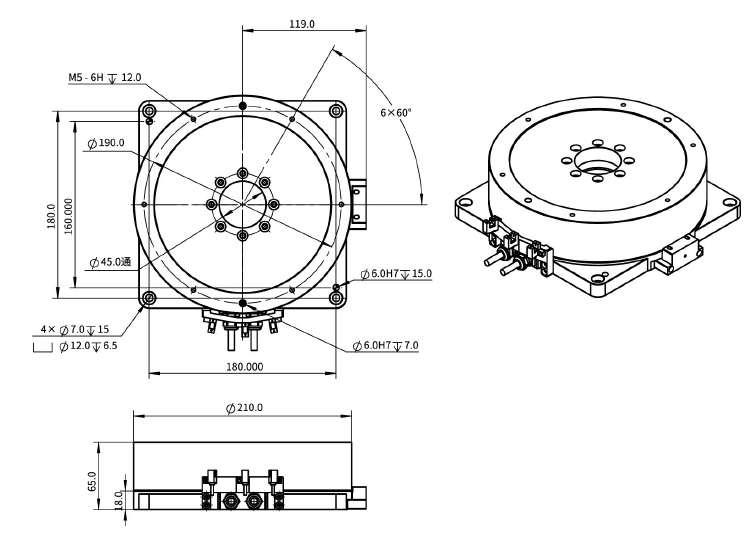 EDDR210-H65 外轉子力矩電機 EDDR210-H65 外轉子力矩電機