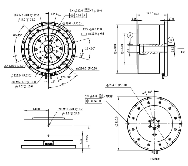 IDDR270-H175-A 內(nèi)轉子力矩電機 IDDR270-H175-A 內(nèi)轉子力矩電機